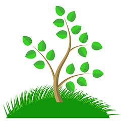 Image showing Green Cartoon Tree 