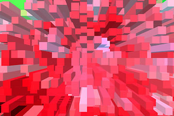 Image showing Red abstract shapes