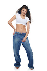 Image showing Funk girl in big jeans