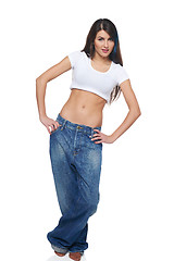 Image showing Funk girl in big jeans