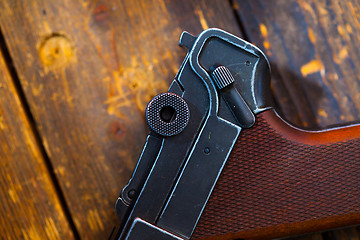 Image showing part of an old Luger