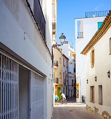 Image showing Tossa de Mar, Catalonia, the streets of the old town