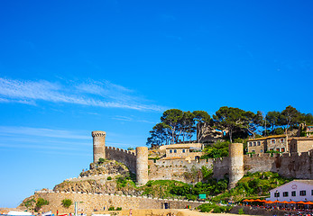 Image showing Vila Vella fortress in Tossa de Mar