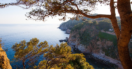 Image showing views of the Mediterranean sea from Spanish coast