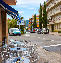 Image showing Avenida Pelegri street in the Tossa de Mar town