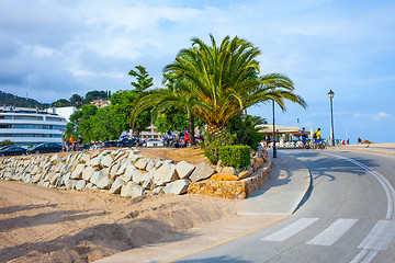 Image showing Tossa de Mar, Catalonia, Spain, Avenida Palma street