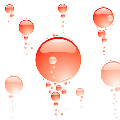 Image showing bubble clear red