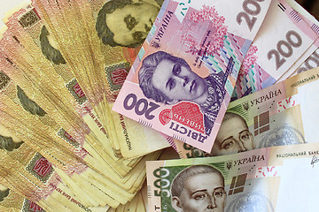 Image showing background of the Ukrainian money