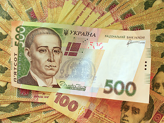 Image showing background of the Ukrainian money