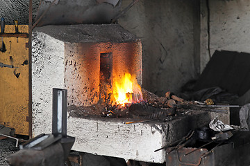 Image showing Blacksmith forge