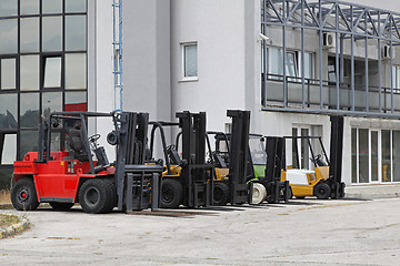 Image showing Forklifts