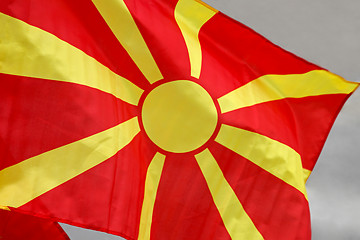 Image showing Macedonia flag