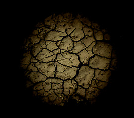 Image showing The cracks texture. Vector background.