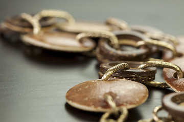 Image showing Scratched and tarnished old silver jewellery