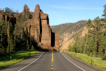 Image showing road to yellowstone