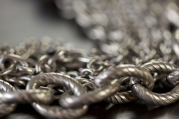 Image showing Assorted silver costume jewellery