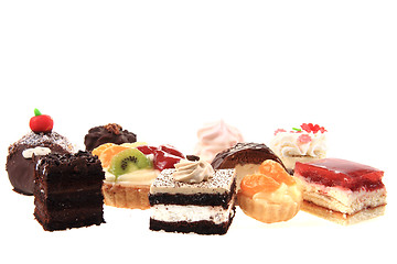 Image showing different sweet deserts isolated