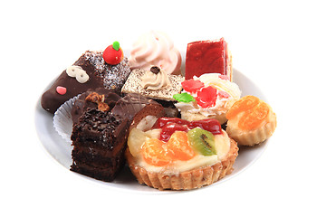 Image showing different sweet deserts isolated