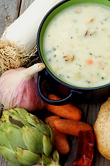 Image showing Artichoke Creamy Soup