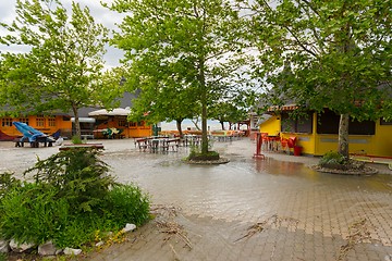 Image showing Roads and streets submerged