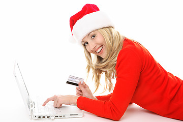 Image showing Shopping and banking online easy and secure