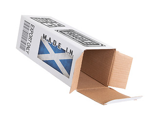 Image showing Concept of export - Product of Scotland