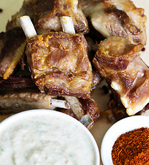Image showing ribs with sauce