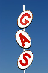 Image showing gas sign