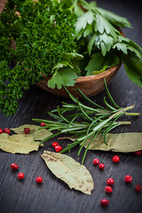 Image showing Fresh herbs