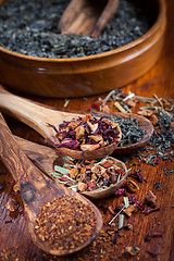 Image showing Assortment of dry tea