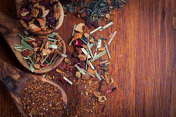 Image showing Assortment of dry tea