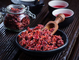 Image showing Dried cranberries