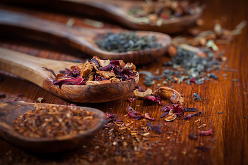 Image showing Assortment of dry tea