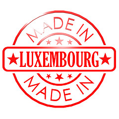 Image showing Made in Luxembourg red seal