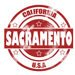 Image showing Sacramento Stamp