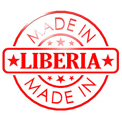 Image showing Made in Liberia red seal