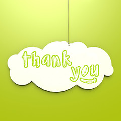 Image showing Thank you word 