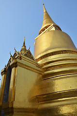 Image showing Golden pagoda in Grand Palace