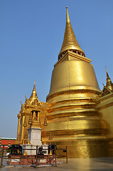 Image showing Golden pagoda in Grand Palace