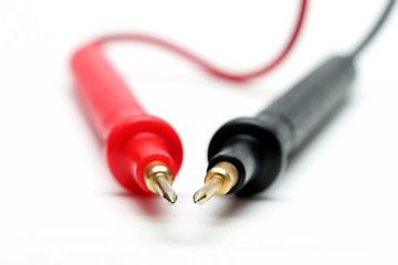 Image showing electonic multimeter probes