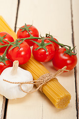 Image showing Italian basic pasta ingredients