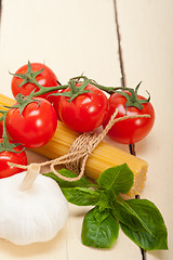 Image showing Italian basic pasta ingredients