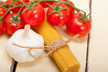 Image showing Italian basic pasta ingredients