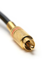 Image showing gold plated RCA audio jack