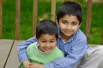 Image showing Happy Brothers