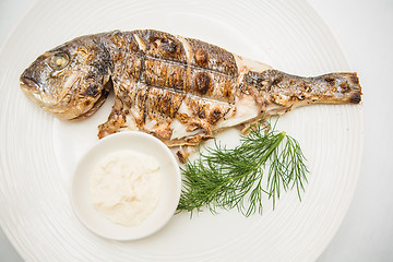 Image showing Grilled fish