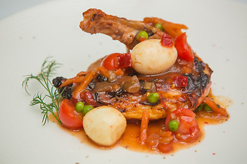 Image showing roasted chicken leg