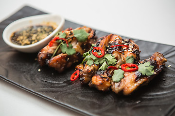 Image showing Hot chicken wings