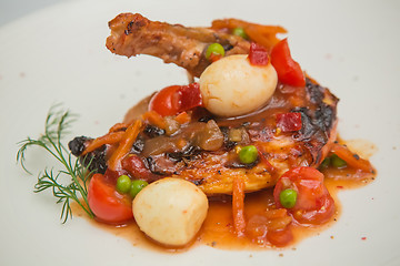 Image showing roasted chicken leg