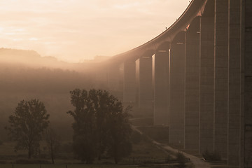 Image showing Large highway viaduct ( Hungary)